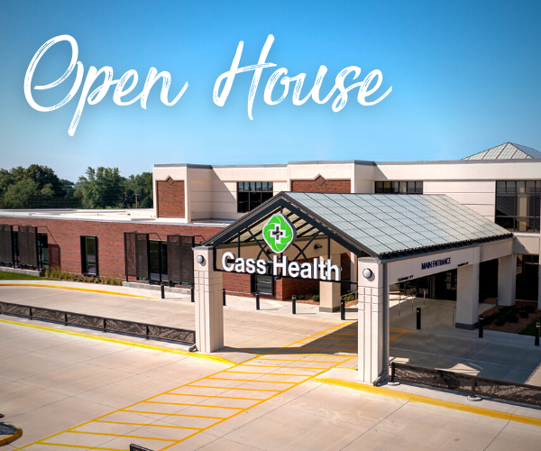 openhouse_post text: open house image: main entrance of cass health